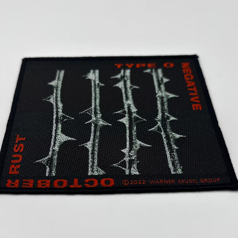 Type O Negative Patch – October Rust – 10 x 9.2 cm – Woven Patch