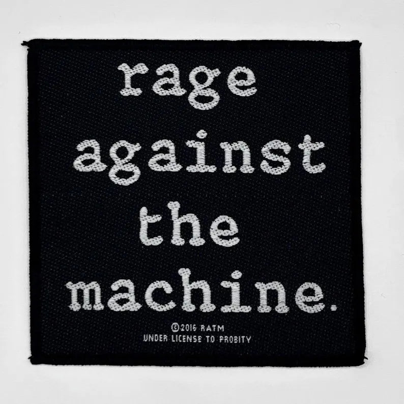 Rage Against the Machine Patch – 9,5 x 9,5 cm – Aufnäher Band – RATM Stoffpatch – Rock Metal Protest