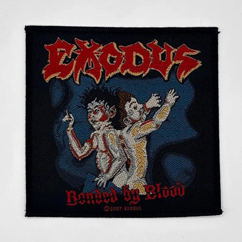 Exodus Aufnäher – Bonded by Blood – 10 x 10 cm – Gewebter Patch – Thrash Metal Kultband