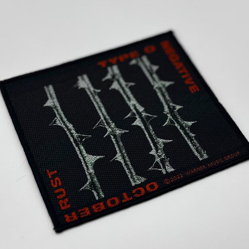 Type O Negative Patch – October Rust – 10 x 9.2 cm – Woven Patch