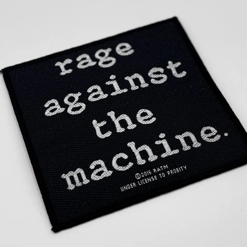 Rage Against the Machine Patch – 9,5 x 9,5 cm – Aufnäher Band – RATM Stoffpatch – Rock Metal Protest