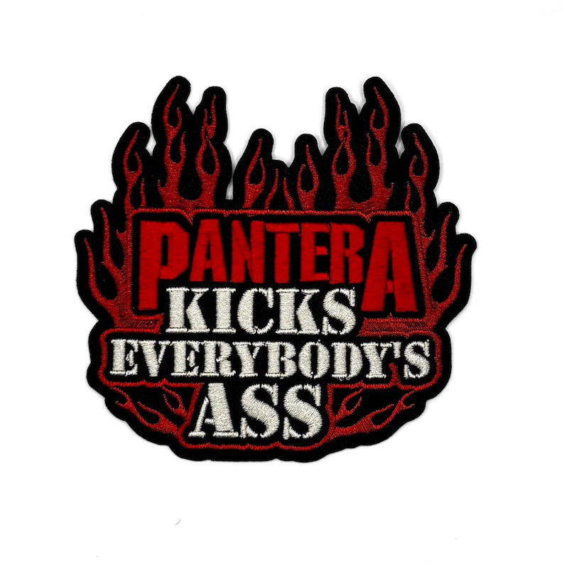 Pantera Patch – Kicks Everybody’s Ass Patch (10 x 9.5 cm) Iron On