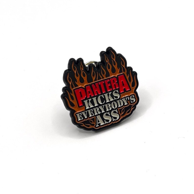 Pantera Enamel Pin – Kicks Everybody's Ass 30 mm