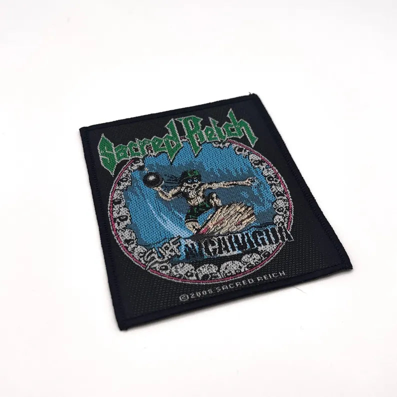 Sacred Reich Aufnäher – Surf Nicaragua Patch (10 × 8 cm)