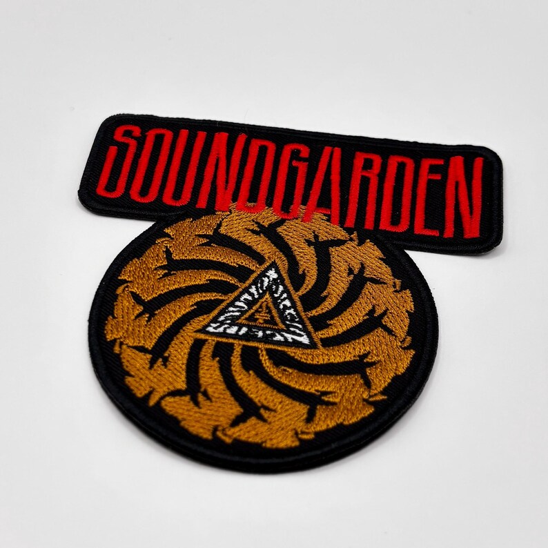 Soundgarden Aufnäher – Badmotorfinger Patch (9,5 × 9,5 cm) zum Aufbügeln