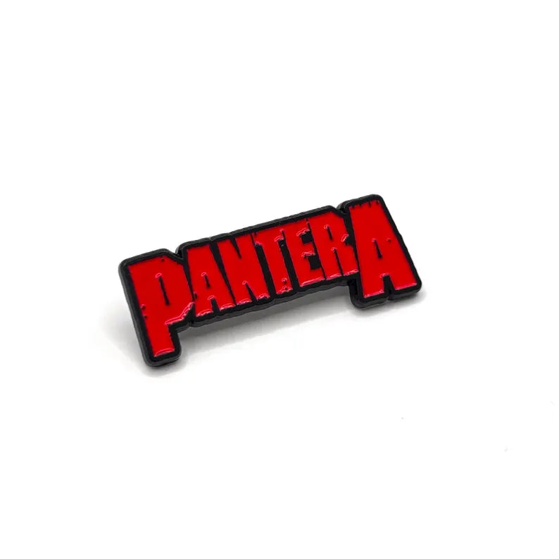 Pantera Pin Badge - Official Red Logo Metal Design (44mm)