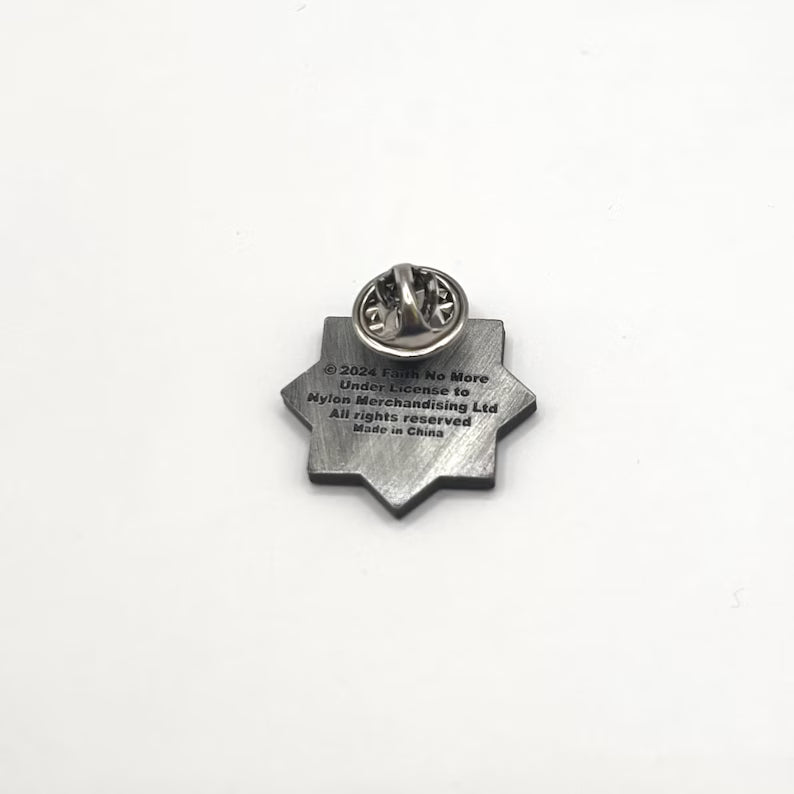 Faith No More Ansteck-Pin – Offizielles Star Logo Design aus Messing (25 mm)
