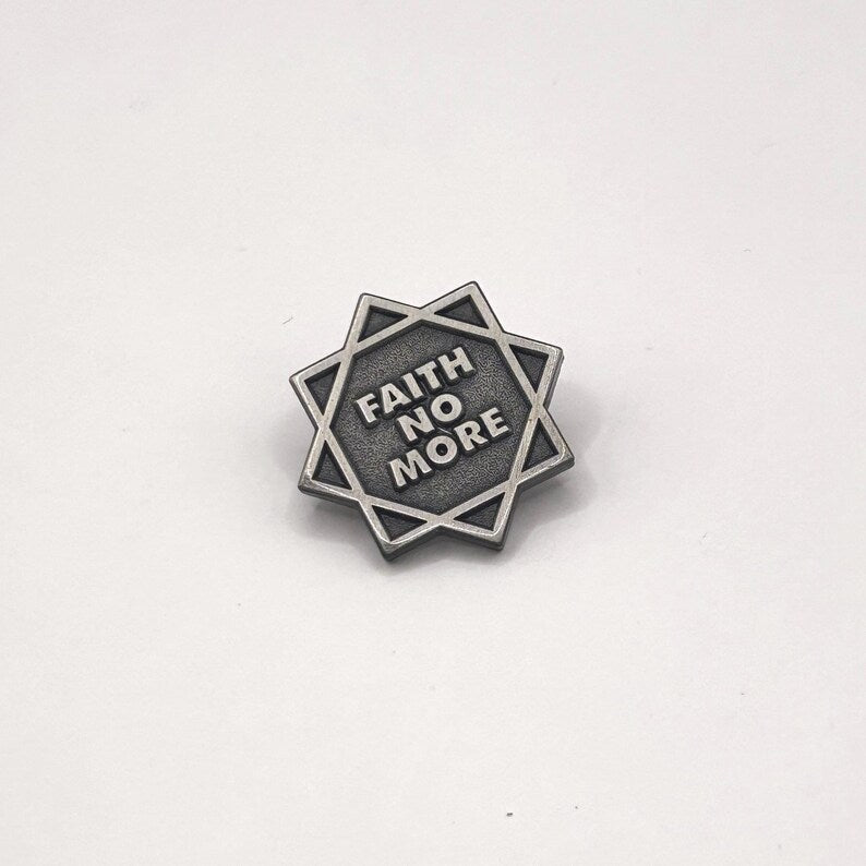 Faith No More Ansteck-Pin – Offizielles Star Logo Design aus Messing (25 mm)