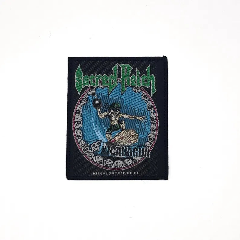Sacred Reich Aufnäher – Surf Nicaragua Patch (10 × 8 cm)