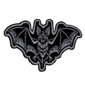 Bat Patch - 10 x 6.5 cm - Black Patch Goth Vampire Halloween Embroidery