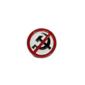 Anti-Kommunismus Pin – 2×2 cm Metall Anstecker – Political Badge, Anti-Soviet, No Communism Symbol