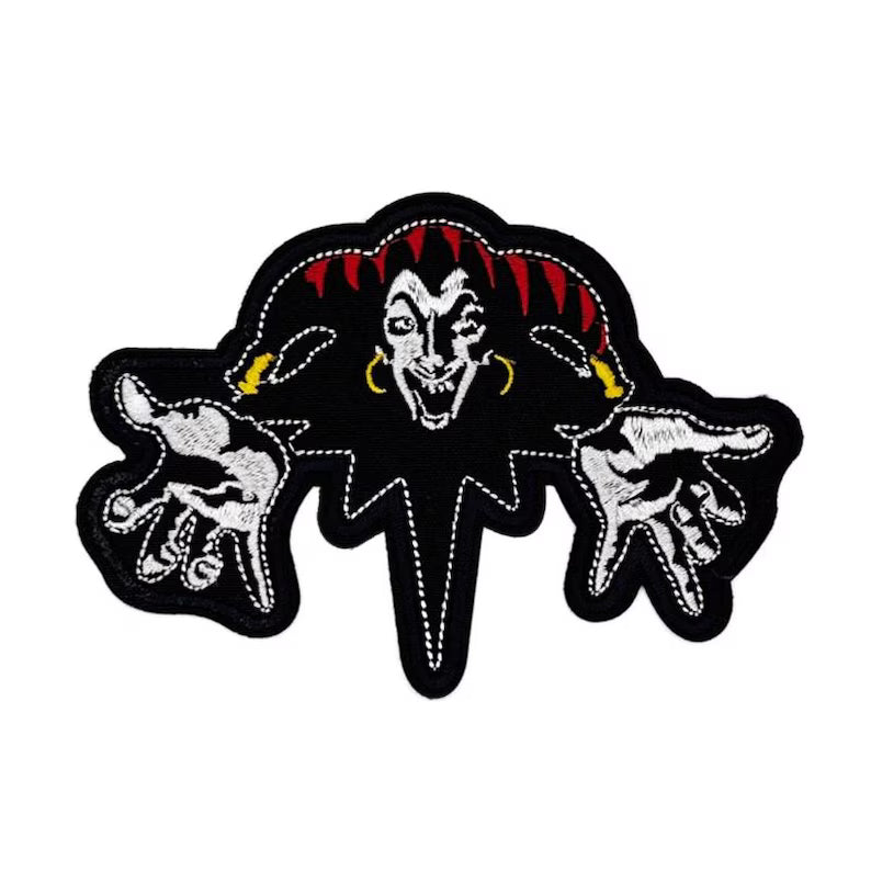 Patch Korol i Shut approx. 13 cm Король и Шут Patch Joker Clown Horror Punk Russia DIY Punk Patch