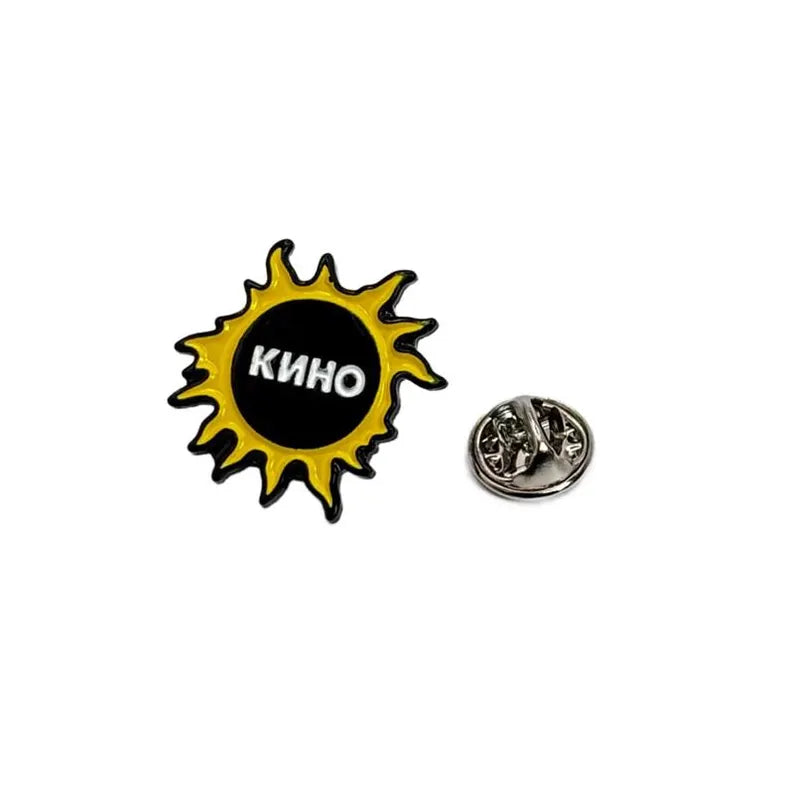 KINO Pin Anstecker – Viktor Zoi Band Anstecknadel – Кино Postpunk Виктор Цой – 25 mm Emaille Button
