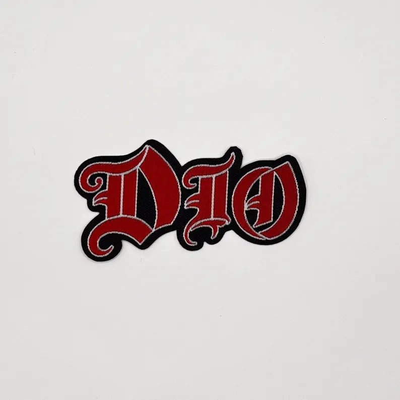 Official Dio Patch | Logo Cut Out Woven Patch | Heavy Metal Merch | Sew-on 9 x 5 cm