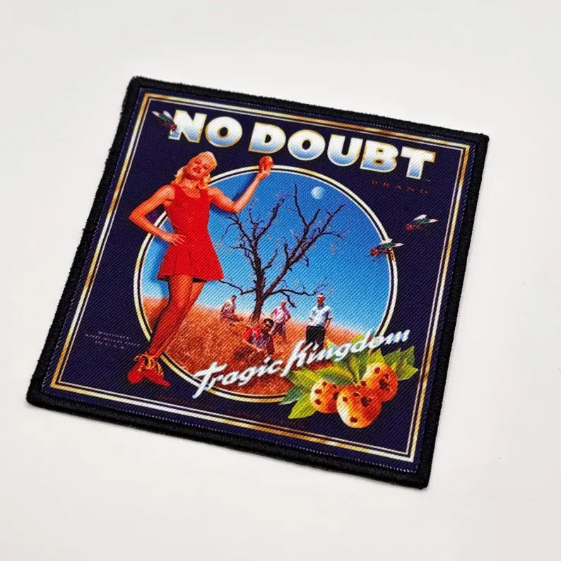 Official No Doubt Patch | "Tragic Kingdom" Album Cover Patch | Iron-On | Ska Punk Merch 9.5 x 9.5 cm