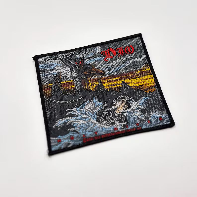 Official Dio Patch | "Holy Diver" Album Cover Woven Patch | Heavy Metal Band Merch | 10 x 10 cm