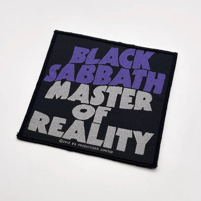 Offizieller Black Sabbath Patch | "Master Of Reality" Woven Aufnäher | Doom Metal Band Merch | 10 x 10 cm