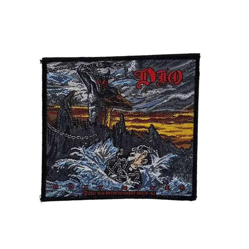 Official Dio Patch | "Holy Diver" Album Cover Woven Patch | Heavy Metal Band Merch | 10 x 10 cm