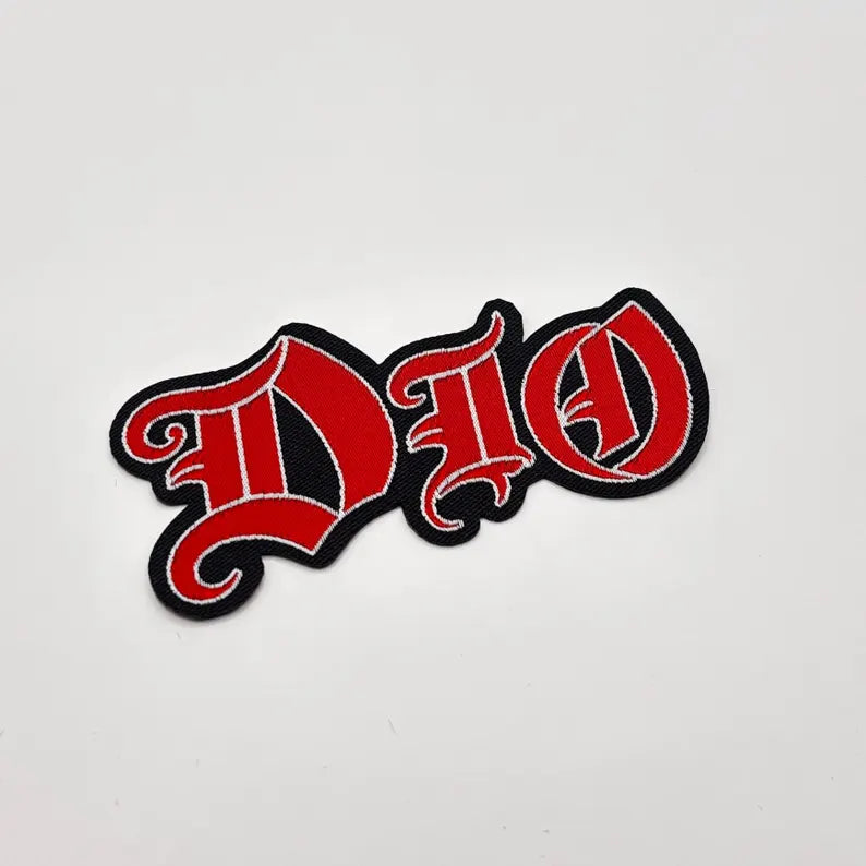 Official Dio Patch | Logo Cut Out Woven Patch | Heavy Metal Merch | Sew-on 9 x 5 cm