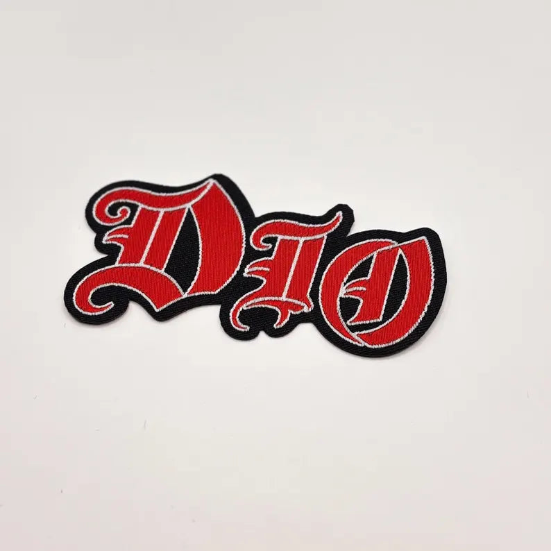 Official Dio Patch | Logo Cut Out Woven Patch | Heavy Metal Merch | Sew-on 9 x 5 cm