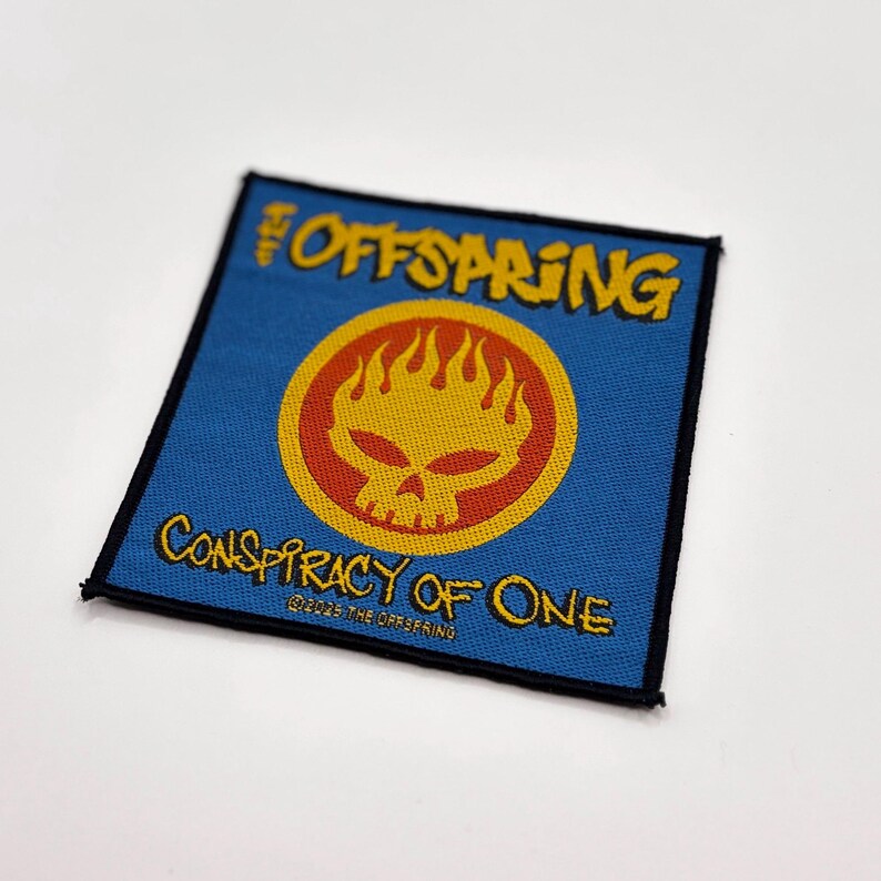 Offizieller The Offspring Patch | "Conspiracy Of One" Woven Aufnäher | Punk Rock Merch | 10 x 10 cm