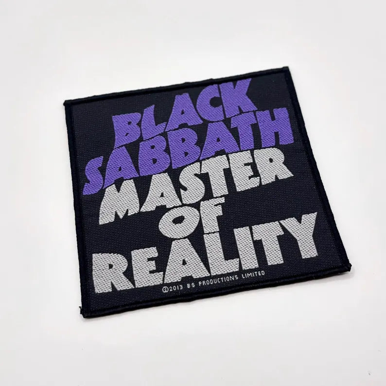 Official Black Sabbath Patch | "Master Of Reality" Woven Patch | Doom Metal Band Merch | 10 x 10 cm