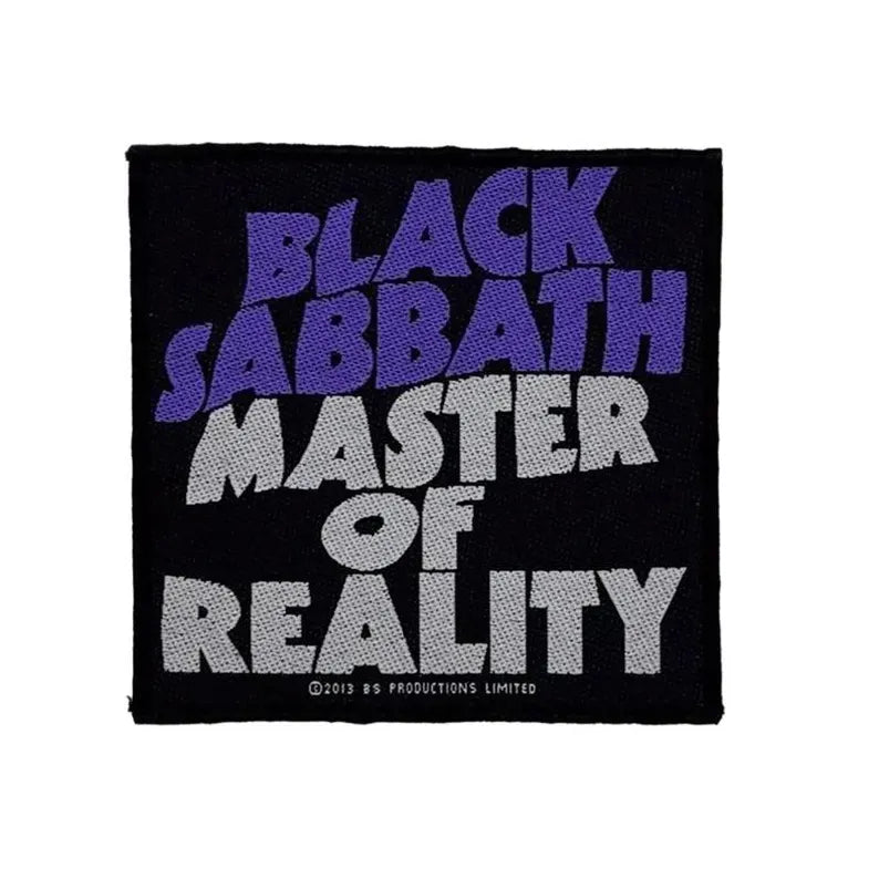 Offizieller Black Sabbath Patch | "Master Of Reality" Woven Aufnäher | Doom Metal Band Merch | 10 x 10 cm