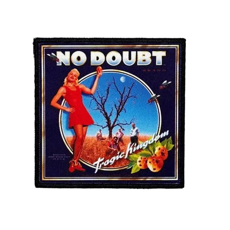 Official No Doubt Patch | "Tragic Kingdom" Album Cover Patch | Iron-On | Ska Punk Merch 9.5 x 9.5 cm