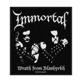 Offizieller Immortal Patch | "Wrath of Blashyrkh" Woven Aufnäher | Black Metal Merch | 10 x 9 cm