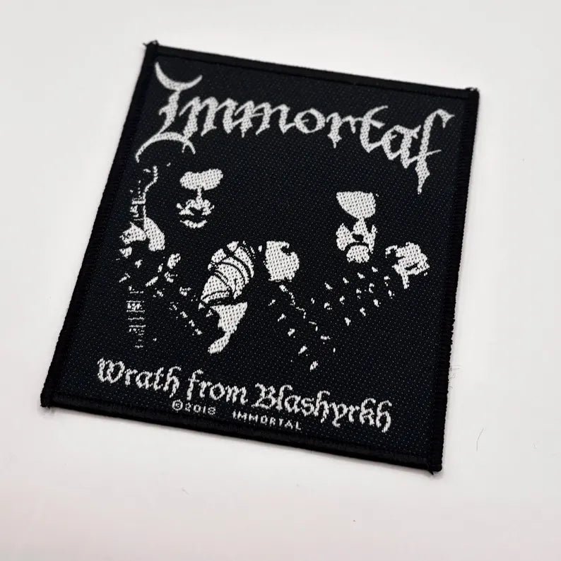 Official Immortal Patch | "Wrath of Blashyrkh" Woven Patch | Black Metal Merch | 10 x 9 cm