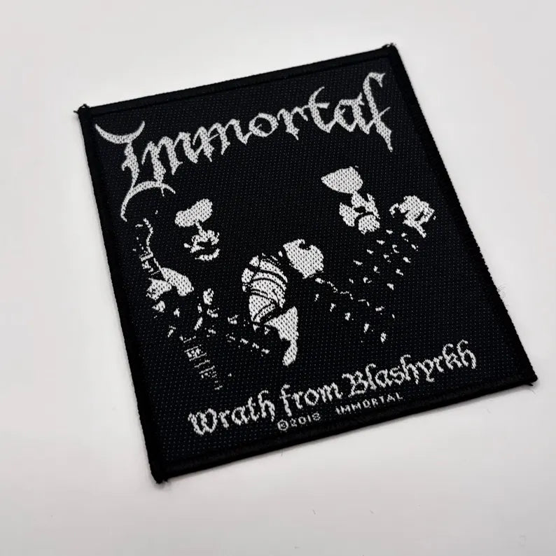 Official Immortal Patch | "Wrath of Blashyrkh" Woven Patch | Black Metal Merch | 10 x 9 cm