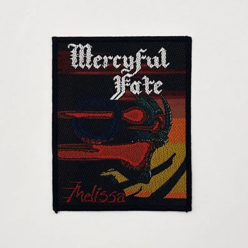 Offizieller Mercyful Fate Patch | "Melissa" Gewebter Aufnäher | Heavy Metal Merch | 10 x 8 cm