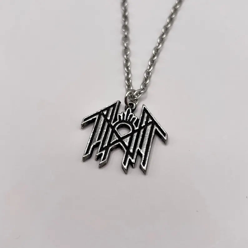 Offizieller Sleep Token Anhänger | Logo Halskette | Handgefertigtes Englisches Zinn (Pewter) | Alt-Metal Merch