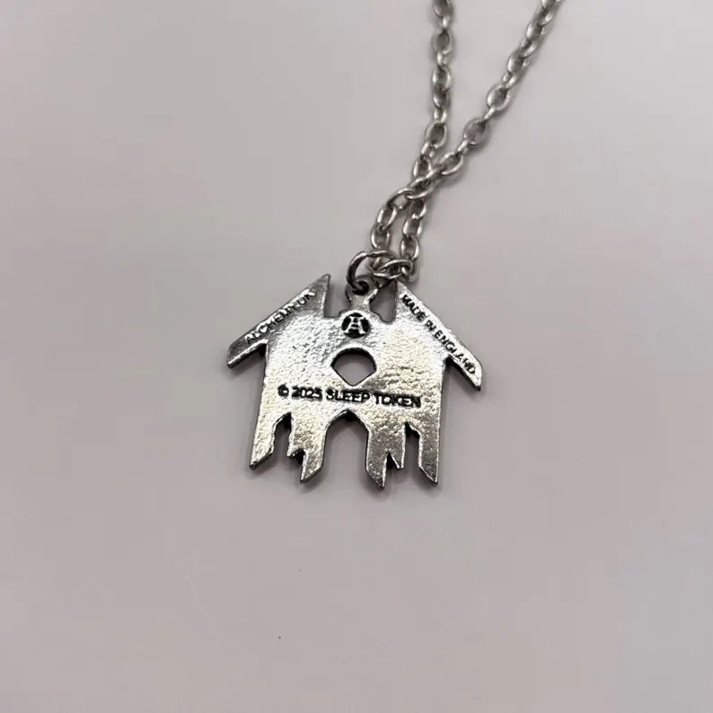 Offizieller Sleep Token Anhänger | Logo Halskette | Handgefertigtes Englisches Zinn (Pewter) | Alt-Metal Merch