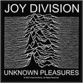 Joy Division Aufnäher – Unknown Pleasures – 10 x 10 cm – Gewebter Patch – Post-Punk Klassiker