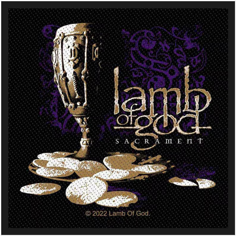 Lamb of God Aufnäher – Sacrament Patch – 9,5 x 9,5 cm gewebt