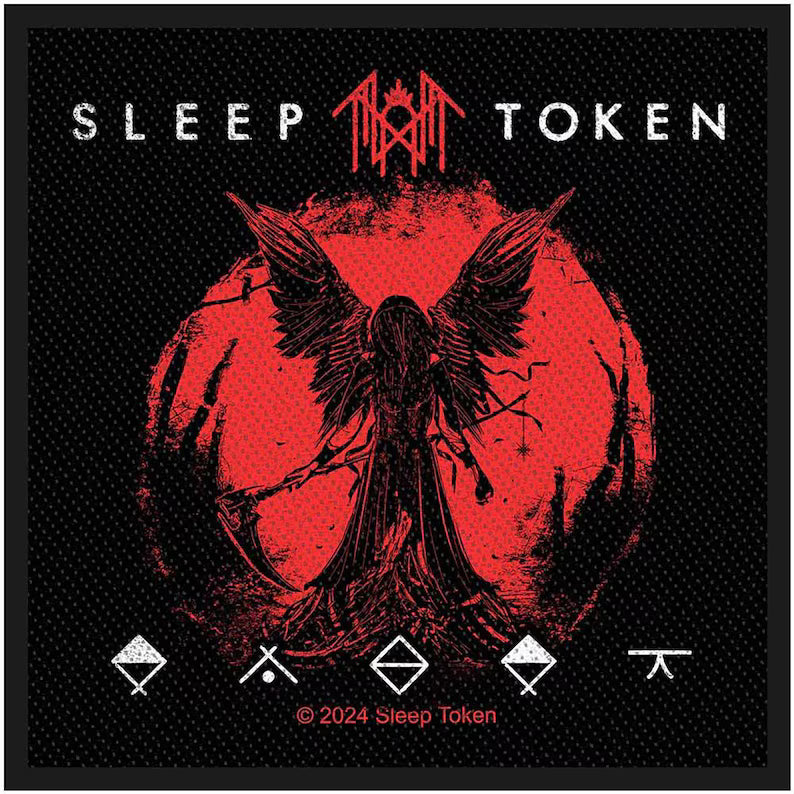 Offizieller Sleep Token Patch | "Take Me Back To Eden" Woven Aufnäher | Modern Metal Merch | 10 x 10 cm