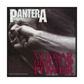 Pantera Patch - Officially Licensed - Vulgar Display of Power - Woven Patch - Overlock Edge - Sew-On 10 x 10 cm