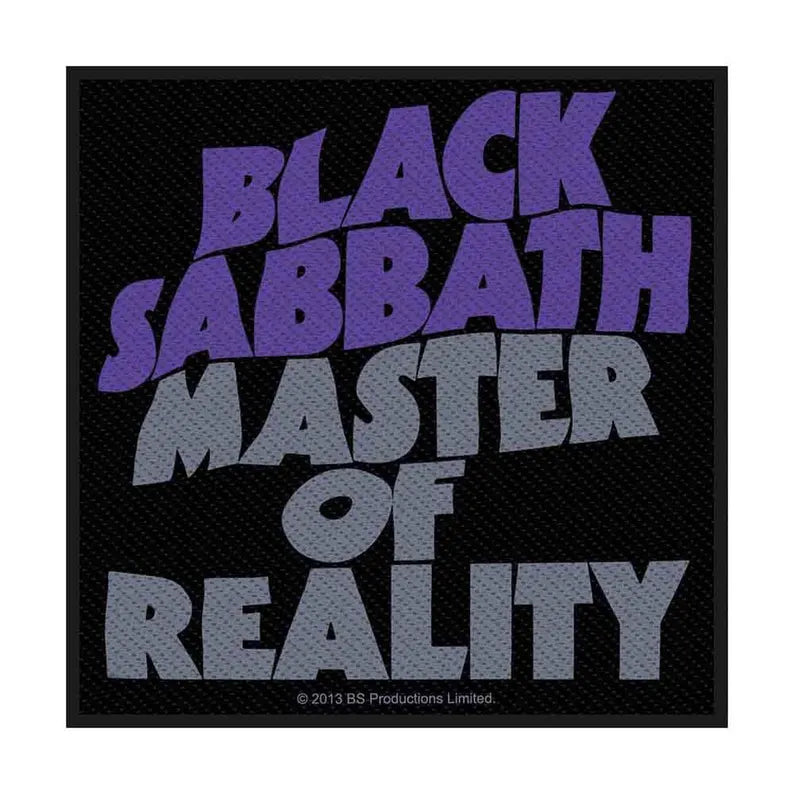 Offizieller Black Sabbath Patch | "Master Of Reality" Woven Aufnäher | Doom Metal Band Merch | 10 x 10 cm