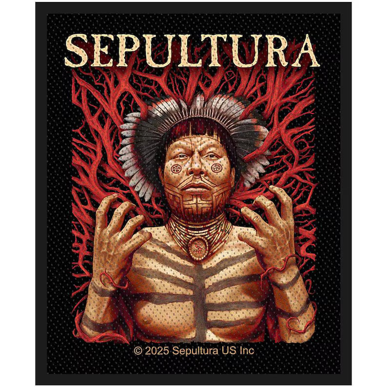 Official Sepultura Patch | "Roots" Album Cover Woven Patch | Nu/Groove Metal Merch | 10 x 8 cm