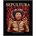 Official Sepultura Patch | "Roots" Album Cover Woven Patch | Nu/Groove Metal Merch | 10 x 8 cm