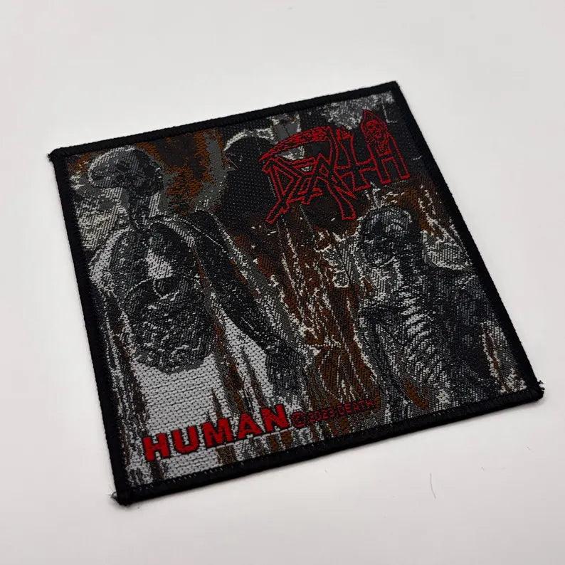 Official Death Patch | "Human" Album Cover Woven Patch | Death Metal Merch | 10 x 10 cm