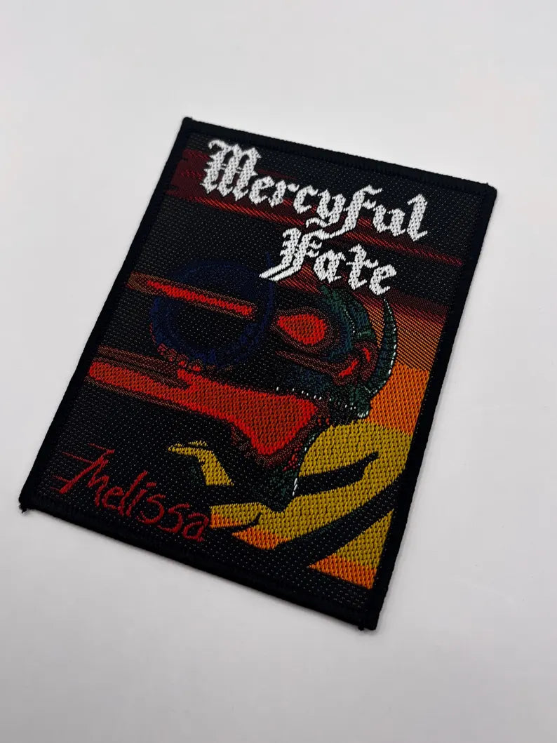 Offizieller Mercyful Fate Patch | "Melissa" Gewebter Aufnäher | Heavy Metal Merch | 10 x 8 cm