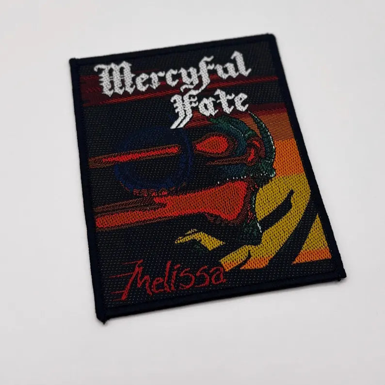 Offizieller Mercyful Fate Patch | "Melissa" Gewebter Aufnäher | Heavy Metal Merch | 10 x 8 cm