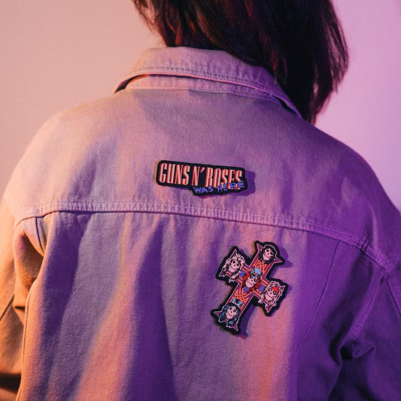 Guns N' Roses Set aus 3 Aufnähern – Appetite for Destruction & Classic Logo Patches zum Aufbügeln