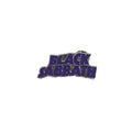 Black Sabbath Ansteck-Pin – Purple Wavy Logo aus Metall (40 mm)