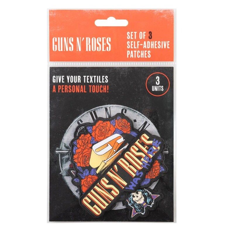 Guns N' Roses Set of 3 Patches - Appetite for Destruction & Classic Logo Iron-on Patches