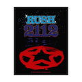 Offizieller Rush Patch | "2112" Album Logo Woven Aufnäher | Prog Rock Merch | 10 x 8 cm