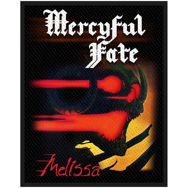 Offizieller Mercyful Fate Patch | "Melissa" Gewebter Aufnäher | Heavy Metal Merch | 10 x 8 cm