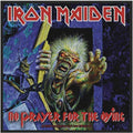 Iron Maiden Aufnäher No Prayer for the Dying Patch 9,5 x 9,5 cm - Heavy Metal Band Merch Gewebt - Kutte Jacke Rucksack Deko Eddie Motiv